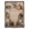 Cat Memorial Woven Blanket, Pet Loss Sympathy Gift, Loss of Cat Remembrance Blanket, Cat Bereavement Gift