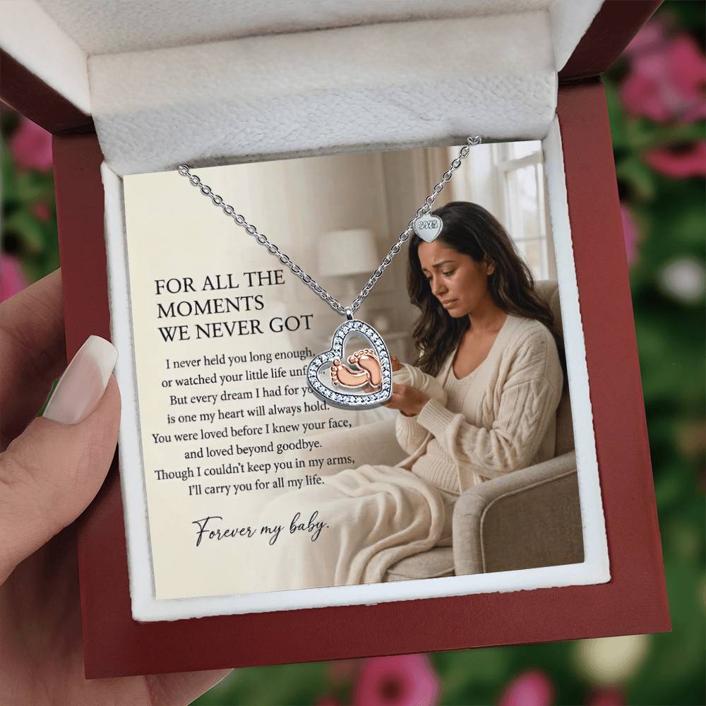 Miscarriage Memorial Necklace, Pregnancy Loss Gift, Baby Loss Remembrance Jewelry - Latina Mother