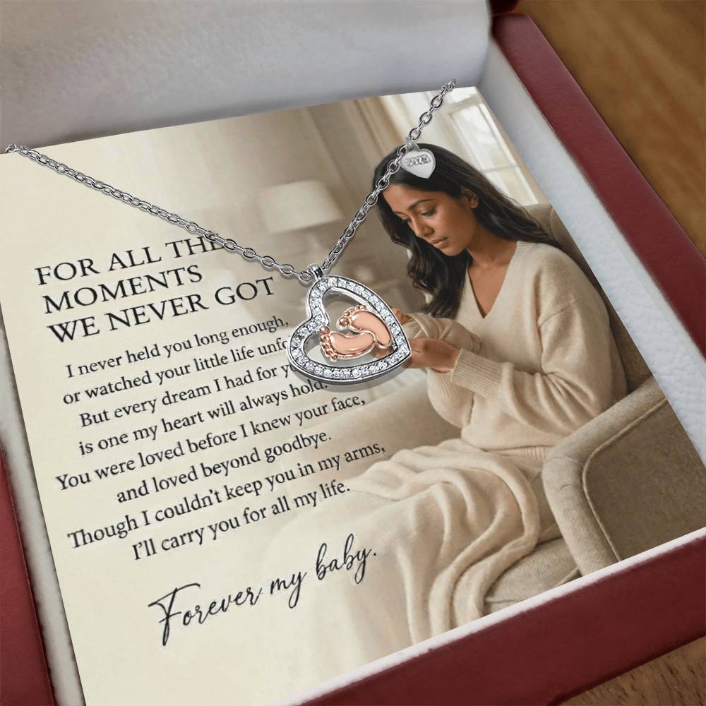 Miscarriage Memorial Necklace, Pregnancy Loss Gift, Baby Loss Remembrance Jewelry - South Asian Mother